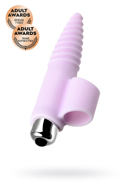 Вибронасадка на палец JOS NOVA для анальной стимуляции, силикон, розовая, 9 см (0T-00011166)