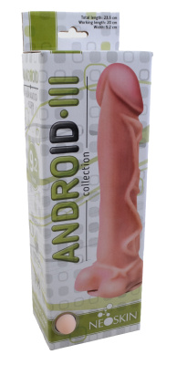 ФАЛЛОИМИТАТОР РЕАЛИСТИК ANDROID LONG L 200 мм D 52 мм, киберкожа (552503)