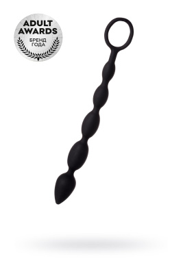 Анальная цепочка Toyfa A-toys Dang, силикон, черный, 27,6 см (0T-00010979)