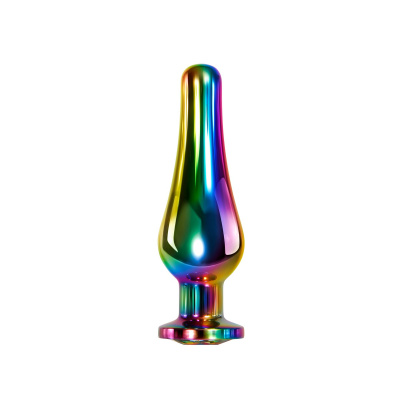 RAINBOW METAL PLUG MEDIUM Радужная анальная пробка средняя (EN-BP-8553-2)