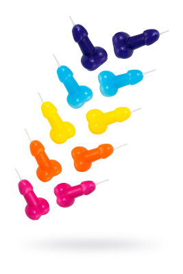 Набор свечи Pecado BDSM, Мини-пенис, 10 шт. (УТ-00003863)