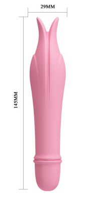 Вибромассажёр EDWARD 10 режимов вибрации, L 145 мм D 29 мм, светло-розовый (BI-014502-1)