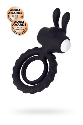 Эрекционное кольцо на пенис JOS BAD BUNNY, силикон, черный, 9 см (0T-00011832)