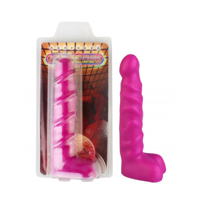Анальный стимулятор с мошонкой. Фиолетовый (4054-22 CD DD)
