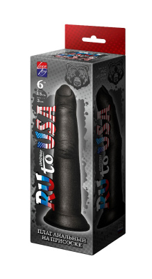 Палец анальный чёрный на присоске RU TO ANSWER USA, L 150 мм, Dmax 30 мм (427003)