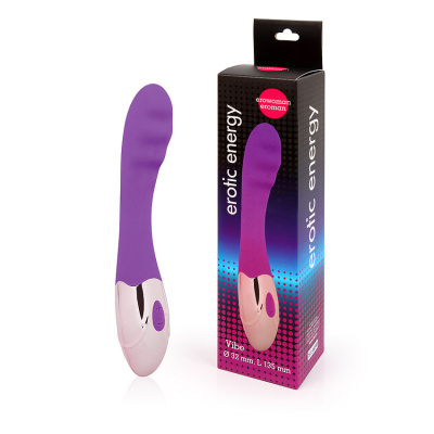 ВИБРОМАССАЖЁР L рабочей части 135 мм D 32 мм, 10 режимов вибрации, цвет фиолетовый (EE-10264-5)