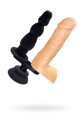 Сменная двойная насадка для секс машин Diva, TPR, телесная, 20 см (0T-00006259)