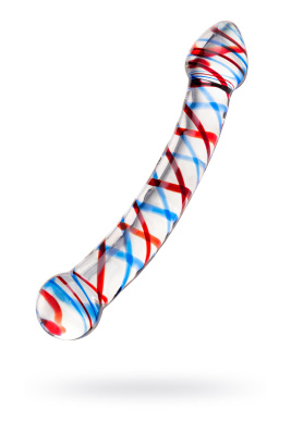 Двусторонний фаллоимитатор Sexus Glass, стекло, прозрачный, 21 см (00138492)