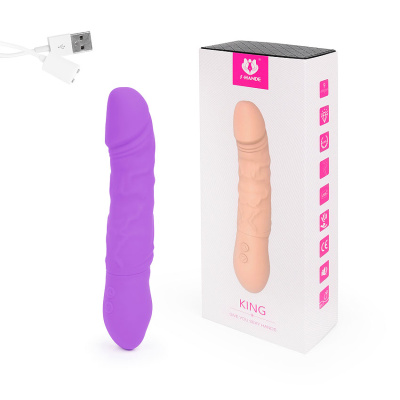 ВИБРОМАССАЖЁР 9 режимов вибрации, 3 режима ротации, L 226 мм D 42 мм, цвет фиолетовый (SHD-S020)