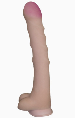 ФАЛЛОИМИТАТОР РЕАЛИСТИК (СУПЕРГИГАНТ) В ЛАМИНАТЕ L 370 мм D 56 мм (957900)