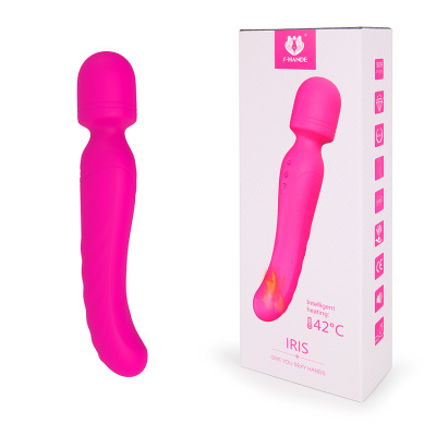 ВИБРОМАССАЖЁР L 232 мм D 34x43 мм, 9 режимов вибрации с двух сторон, нагрев (SHD-S197)